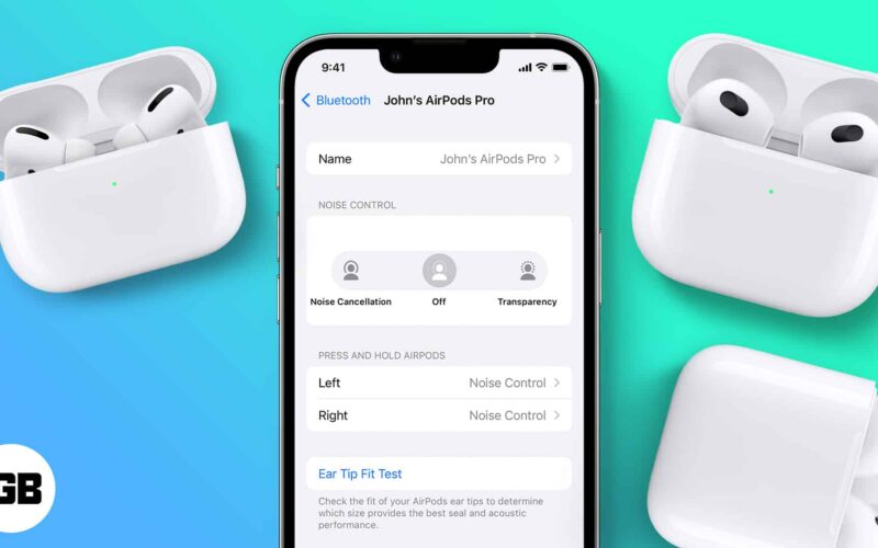 How to change airpods settings on iphone or ipad