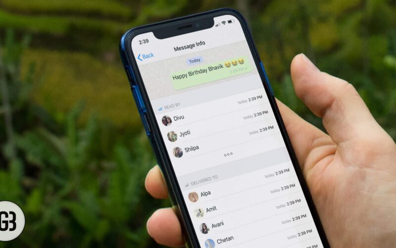 How to know who has read whatsapp group message on iphone and android