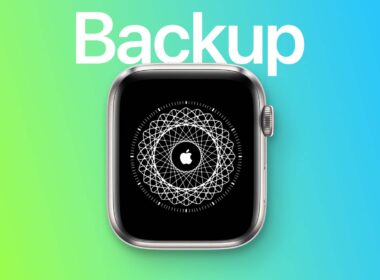 How to backup and restore apple watch