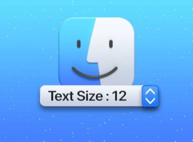 How to change font size in finder on mac