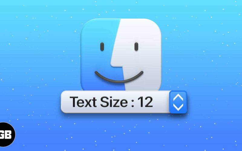 How to change font size in finder on mac