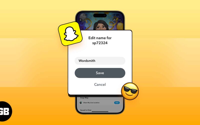 How to change someone snapchat display name on iphone