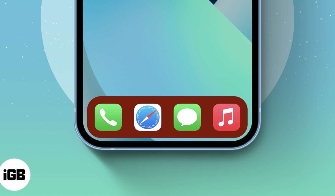 How to change the dock color on iphone and ipad