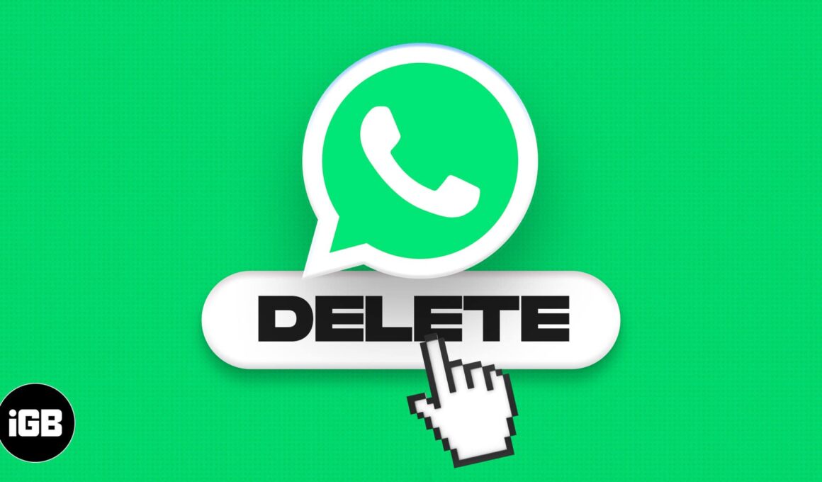 How to delete a whatsapp account on iphone