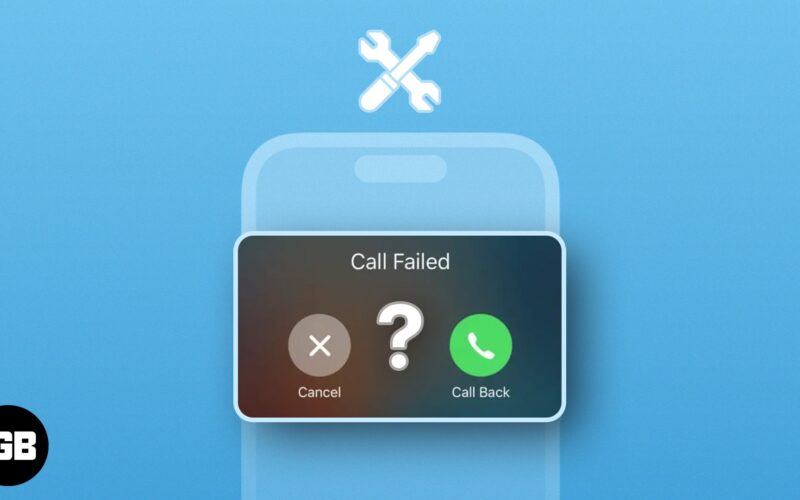 How to fix call failed on iphone