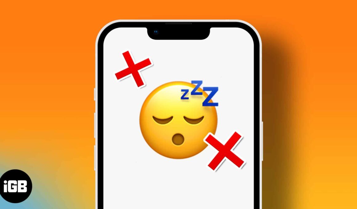 How to fix iphone wont go into sleep mode