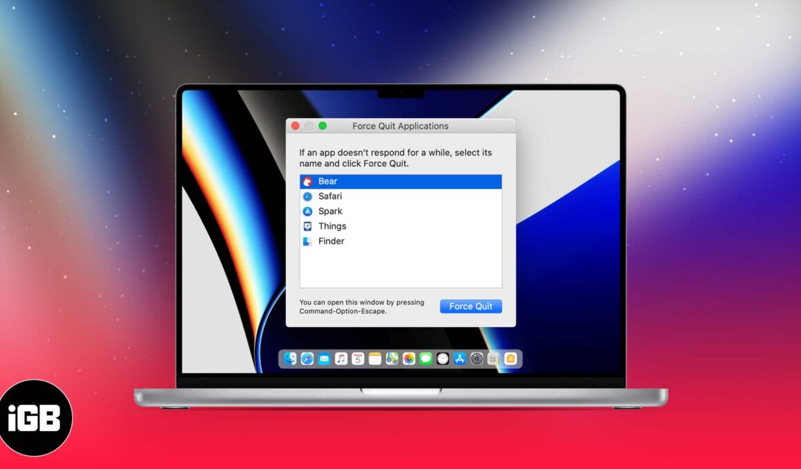 How to force quit apps on mac