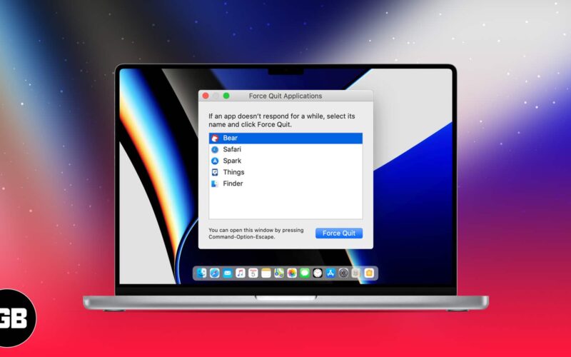 How to force quit apps on mac