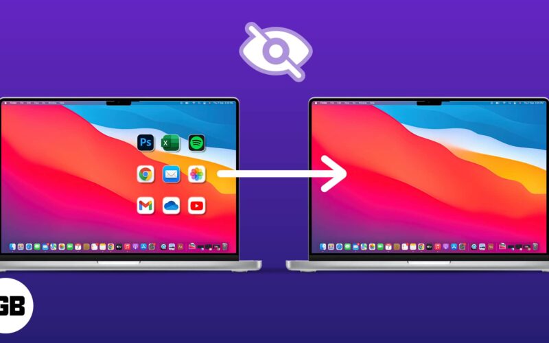 How to hide desktop icons on mac