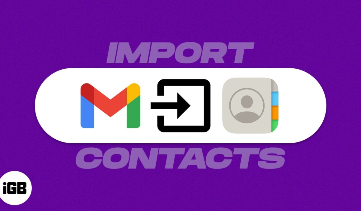 How to import contacts from gmail to iphone or ipad