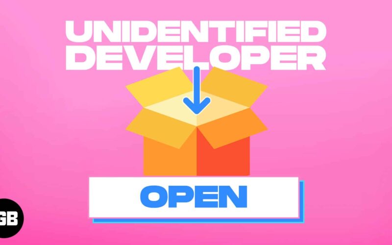 How to open an app from an unidentified developer on mac