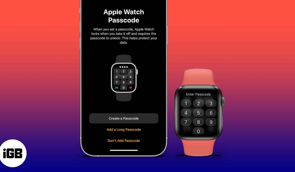 How to set or change passcode in apple watch