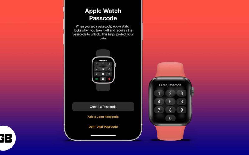 How to set or change passcode in apple watch