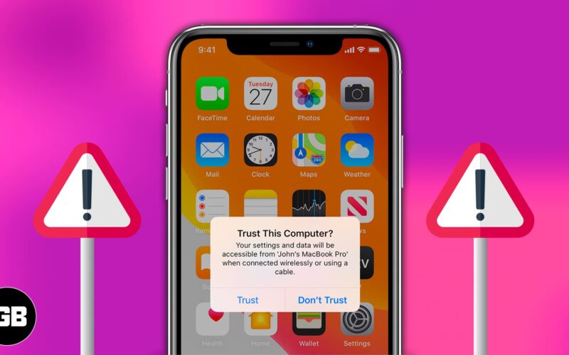 How to turn off trust this computer alert on iphone and ipad