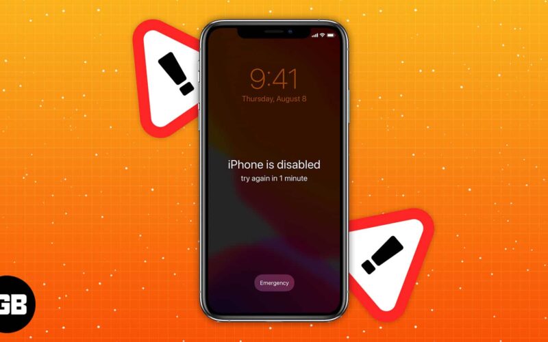 What to do when your iphone is disabled