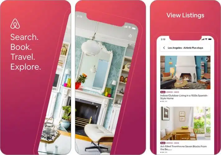 airbnb travel planner iphone and ipad app screenshot