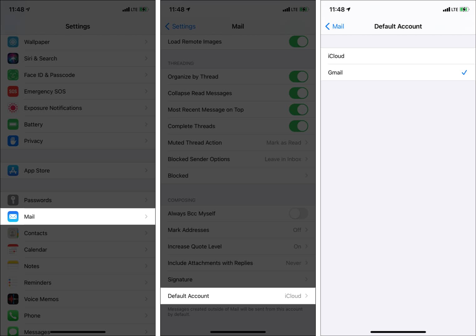 How To Change The Default Email Account On IPhone IGeeksBlog