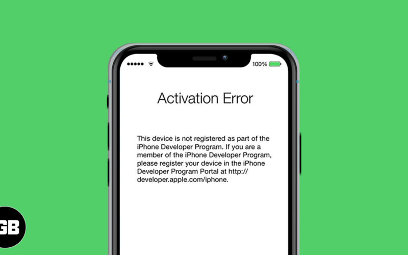 How to fix iphone activation error