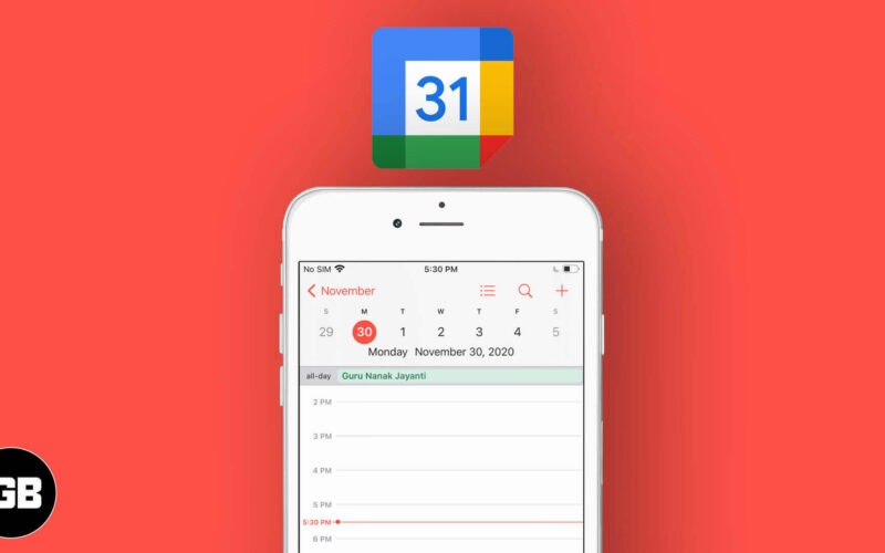 How to sync google calendar with iphone and ipad