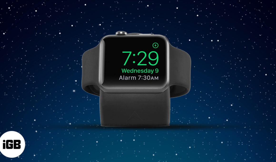 How to use nightstand clock mode on apple watch