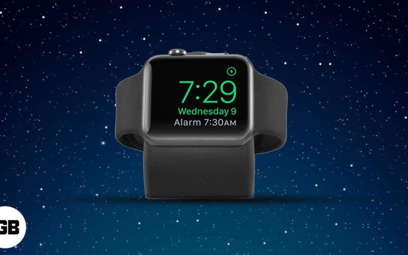 How to use nightstand clock mode on apple watch