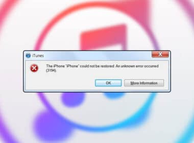 Itunes error 3194