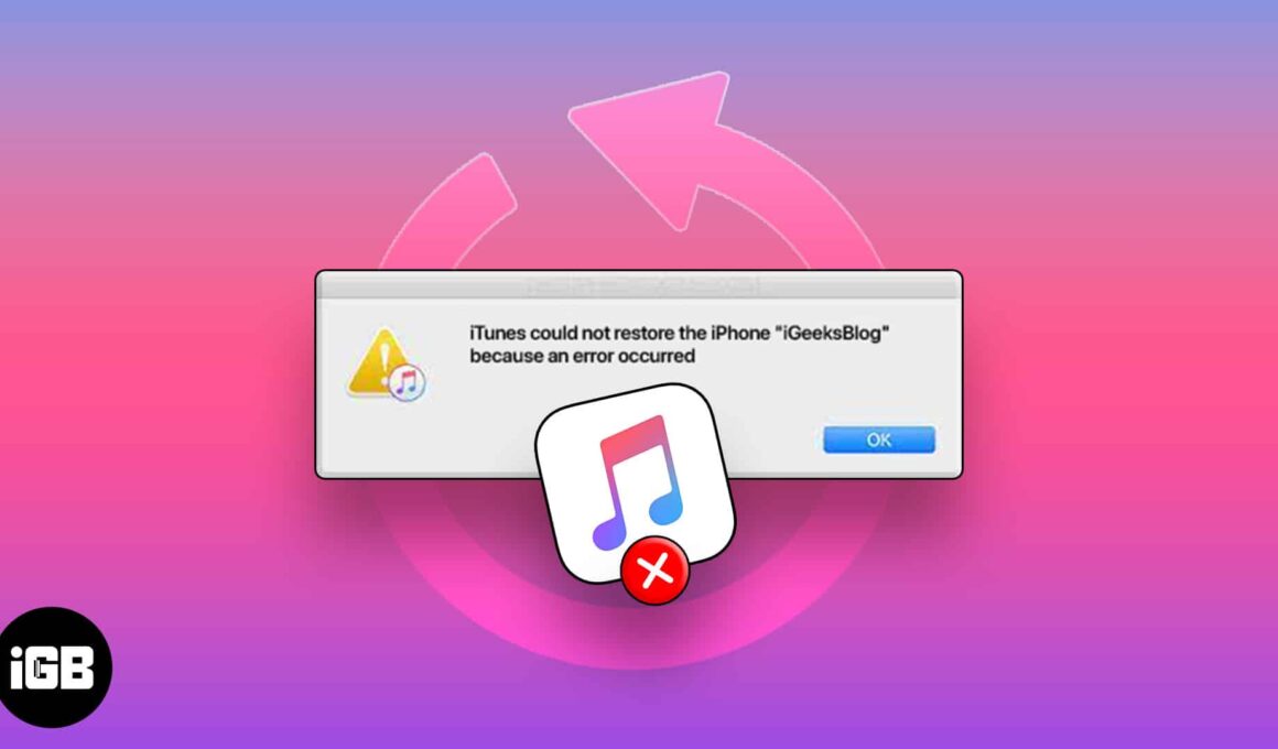 Itunes cannot restore from backup of iphone