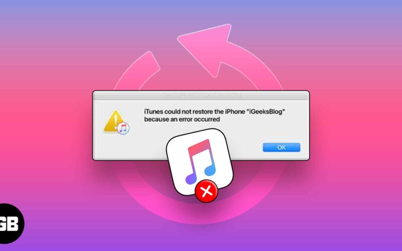 Itunes cannot restore from backup of iphone