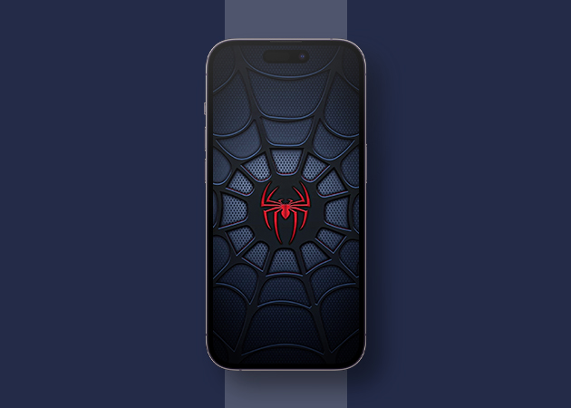 Black Spider-Man wallpaper for iPhone