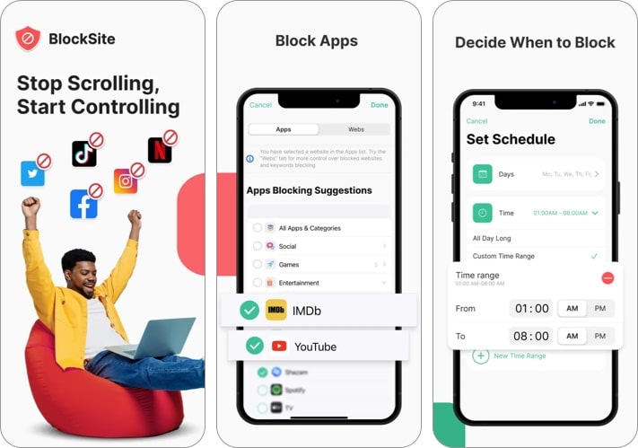 BlockSite Block Apps and Focus iPhone app