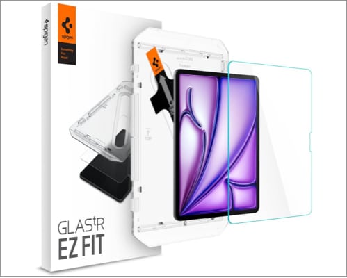 Spigen Tempered Glass Screen Protector for M2 iPad Air