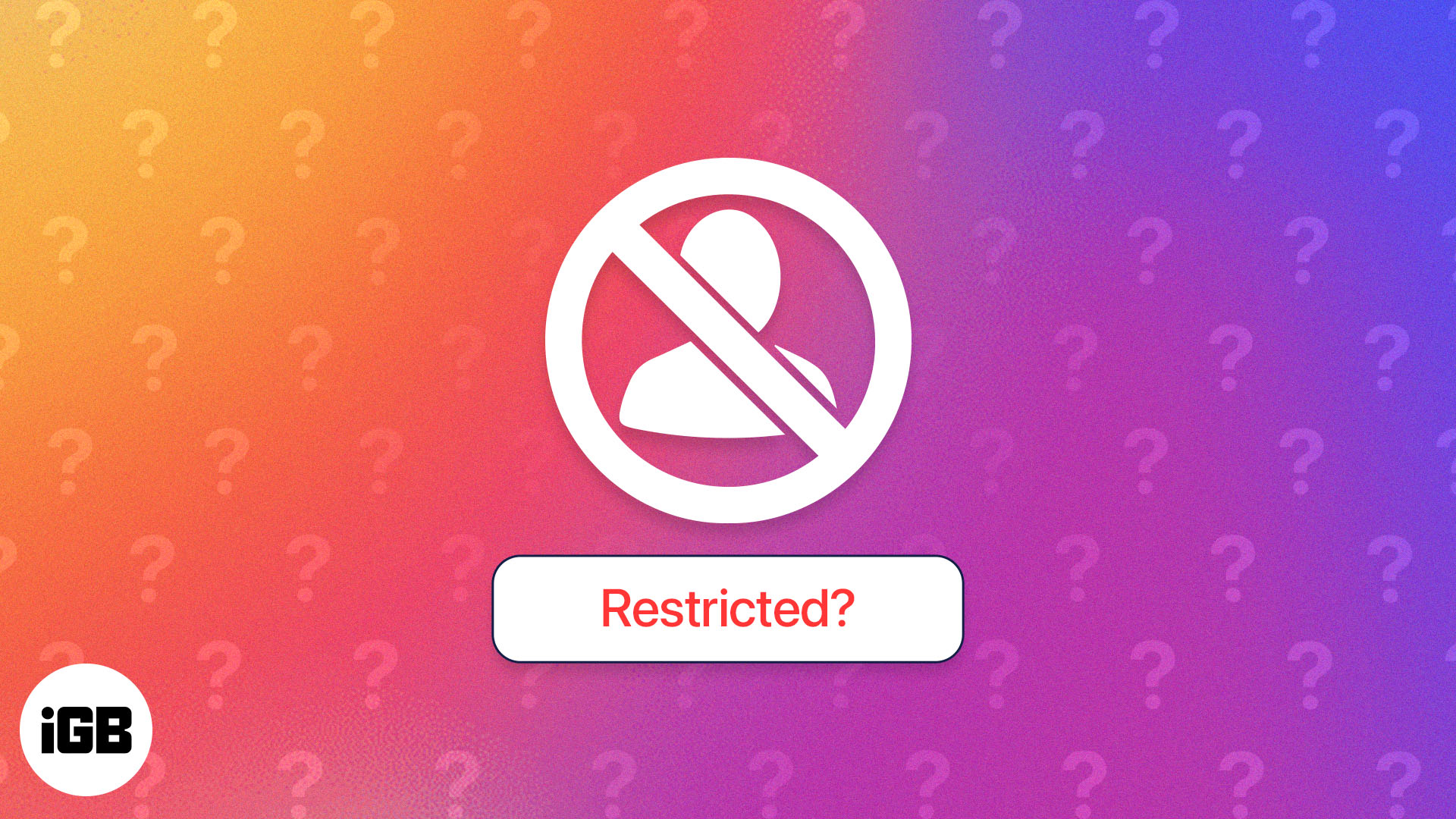 What happens when you restrict someone on Instagram