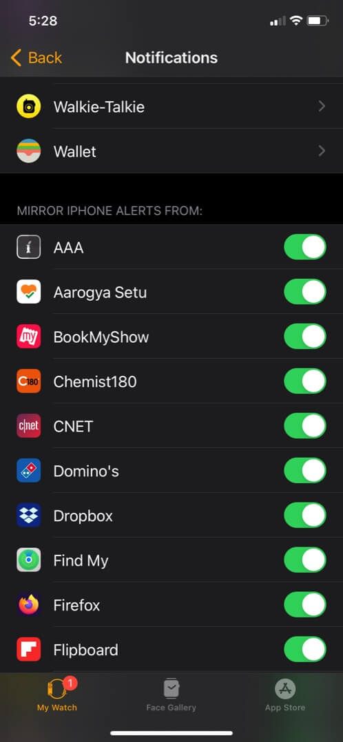 check notifications are enabled for third party apps on iphone