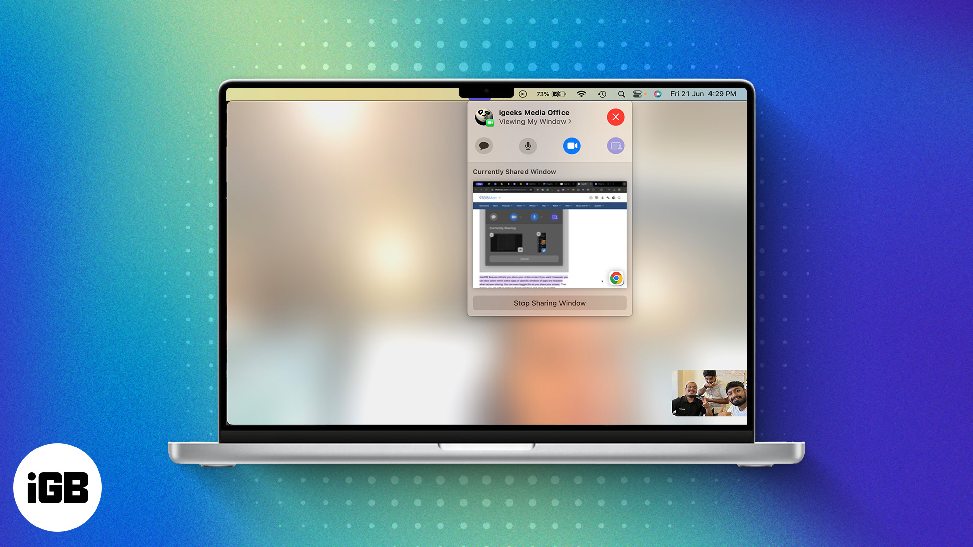 How to use presenter preview and background replacements in macOS Sequoia
