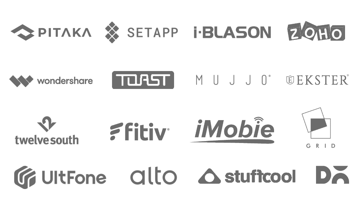 Image showcasing the Brand logos that trust iGeeksBlog