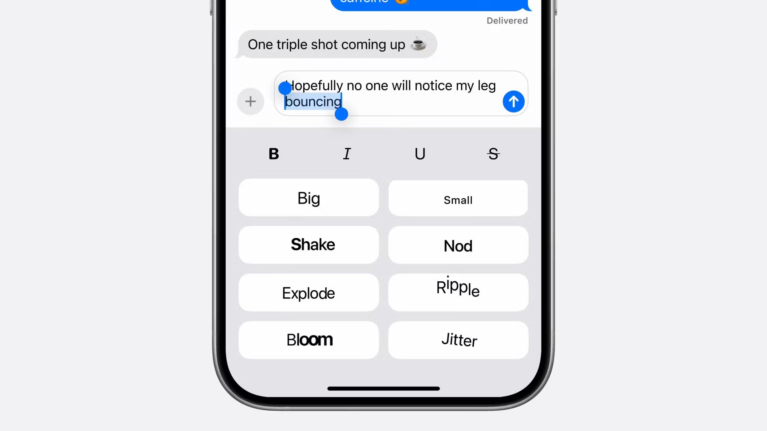 Revamped Messages app with iOS 18