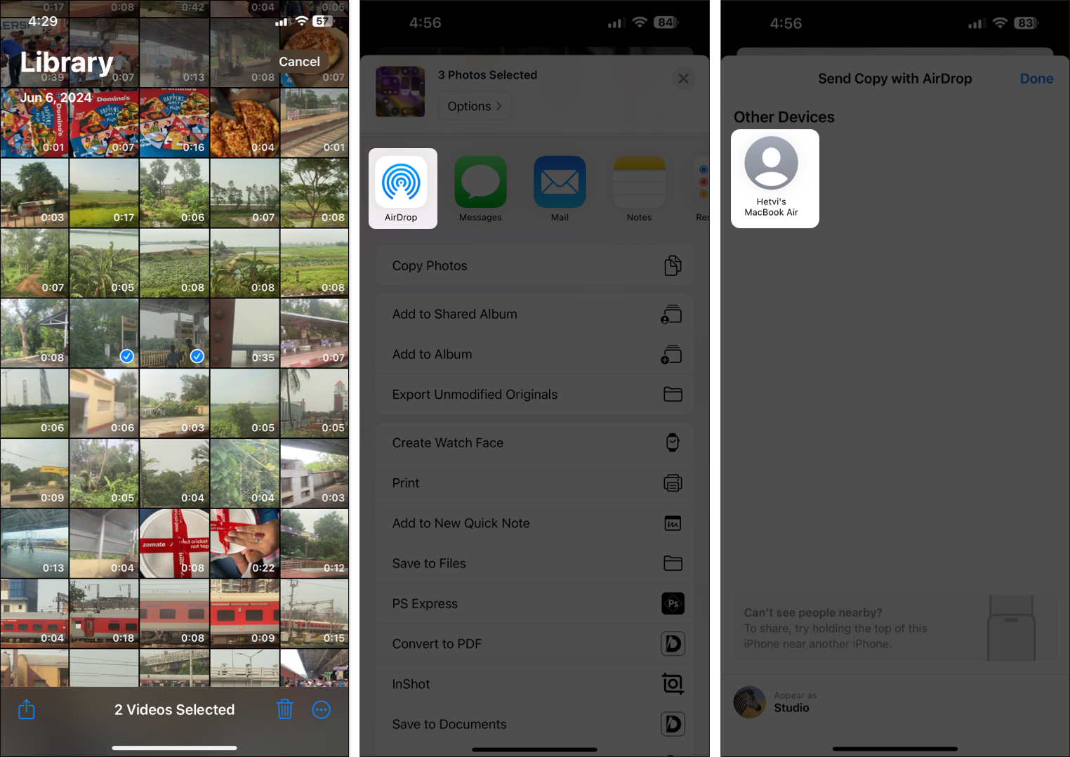Share files using AirDrop on iPhone or iPad