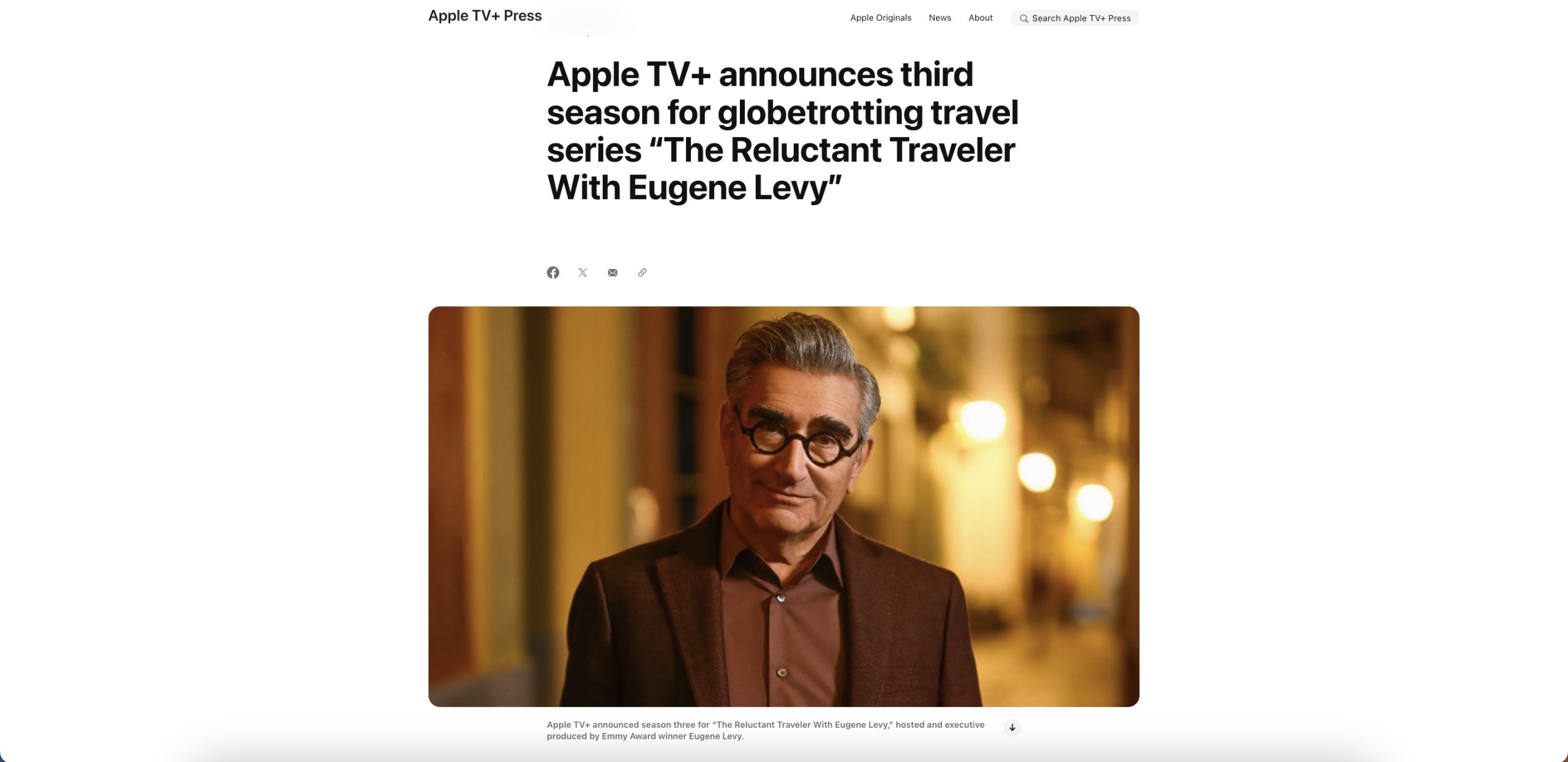 The Reluctant Traveler With Eugene Levy Season 3 Apple TV Plus show