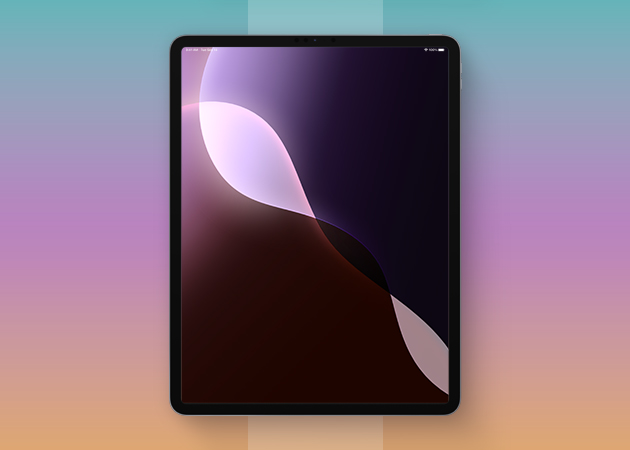 iPadOS 18 Purple Dark wallpaper