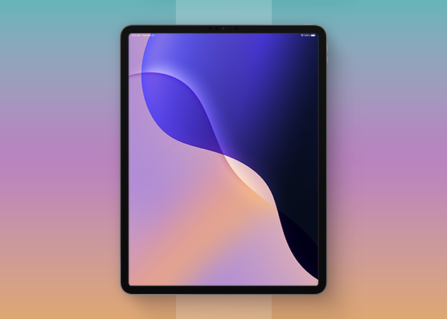 iPadOS 18 Purple wallpaper