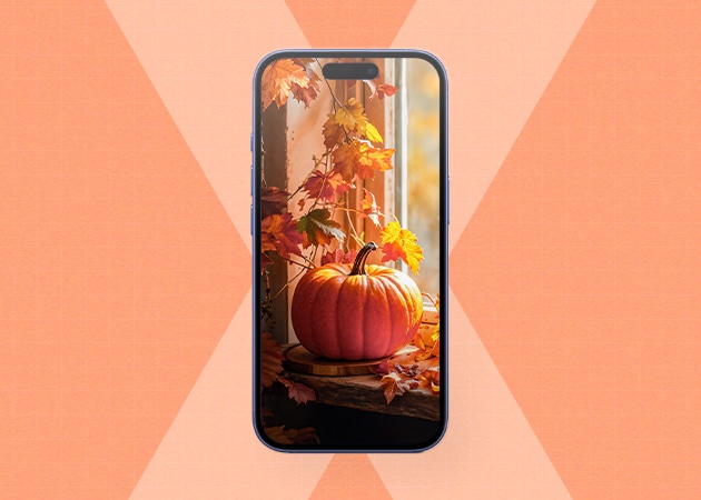 Fall pumpkin iPhone wallpaper