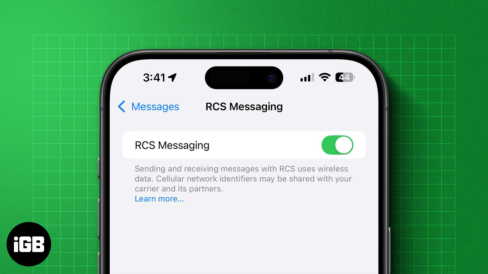 How to turn on RCS messaging in iOS 18 on an iPhone