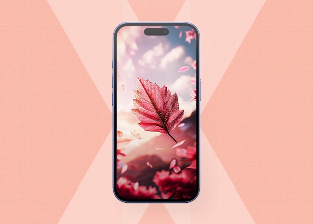 Pink fall wallpaper for iPhone