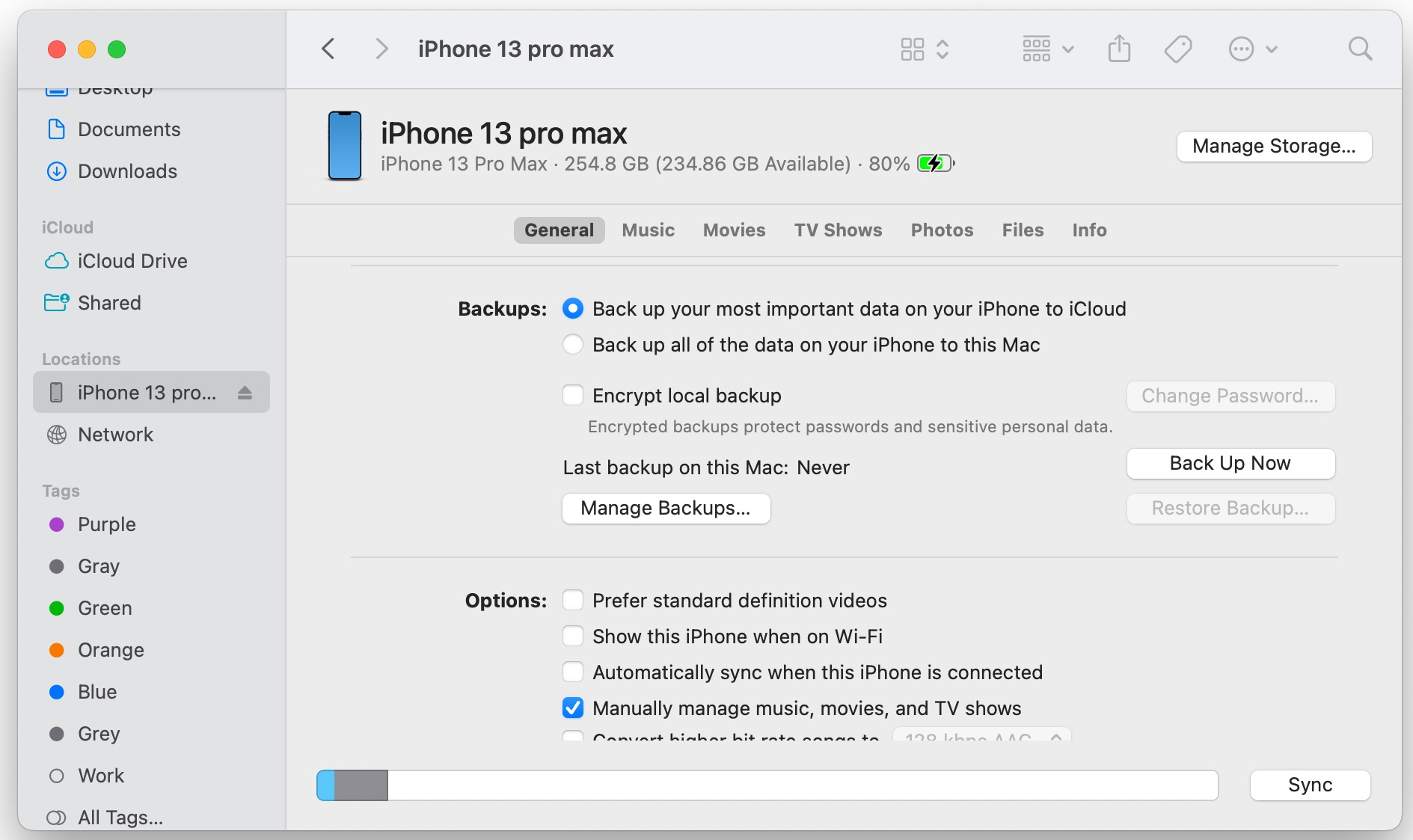 Restore deleted text messages using Finders or iTunes