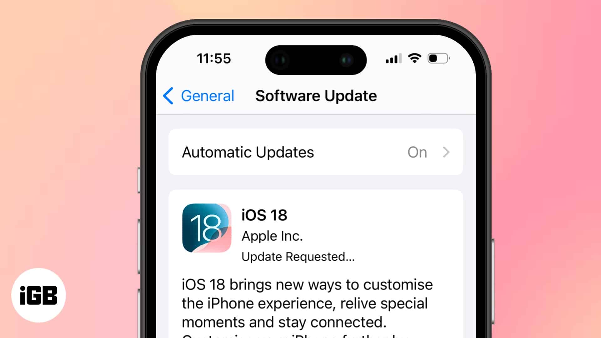 How to fix iOS 18 Stuck on Update Requested