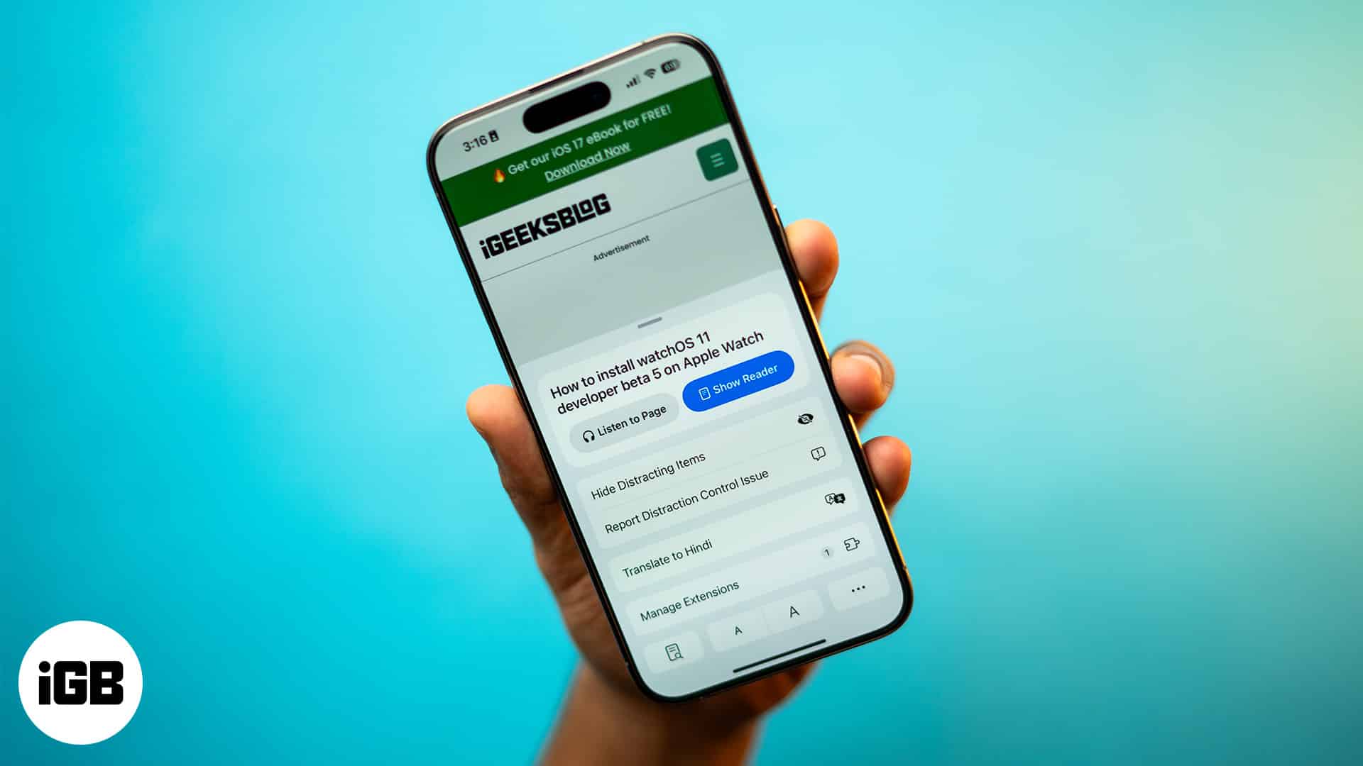 iOS 18 beta 5: How to use Safari’s Distraction Control feature on an iPhone