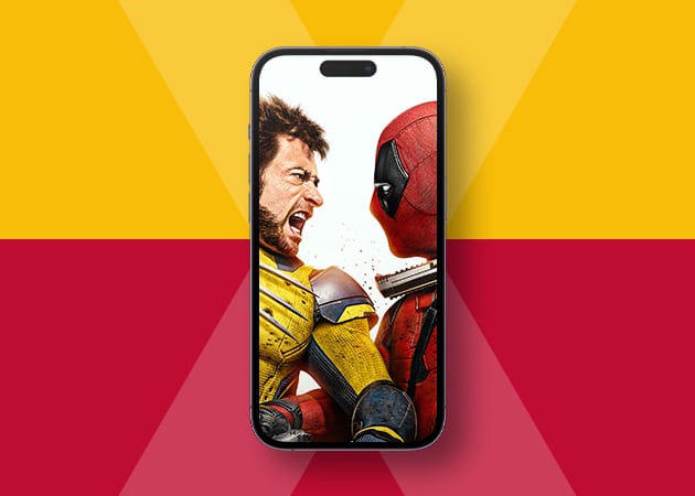 Iconic Wolverine and Deadpool duo wallpaper for iPhone