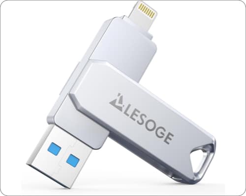 LESOGE MFi Certified Flash Drive for iPhones