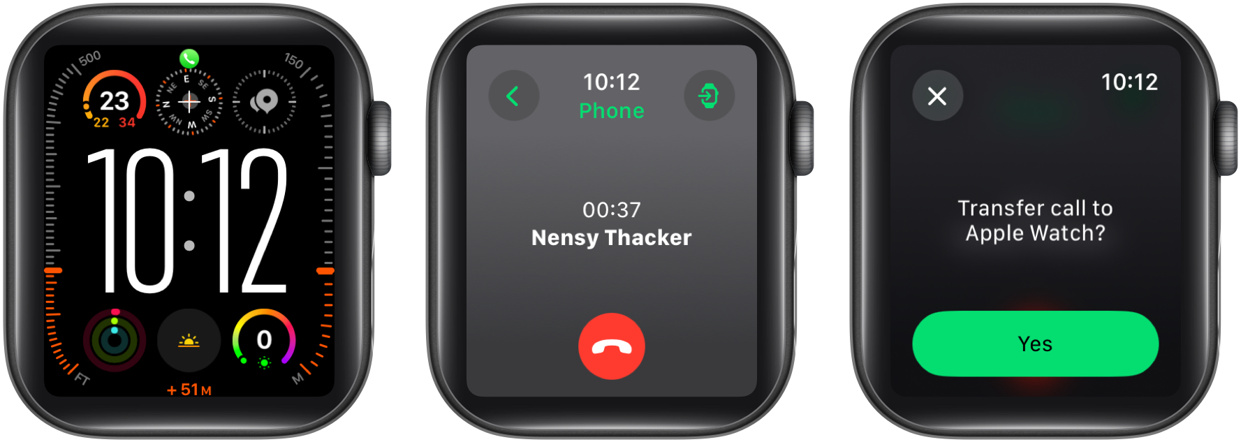 Transfer call from iphone to apple watch sale