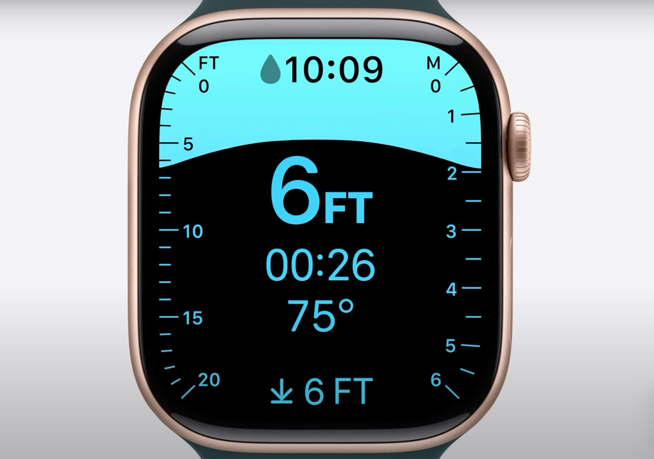 Apple Watch Series 10 depth gauge feature
